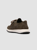ENTIRE 001 - Grüne Low-Top-Sneakers aus Wildleder - thumb image 4,side view