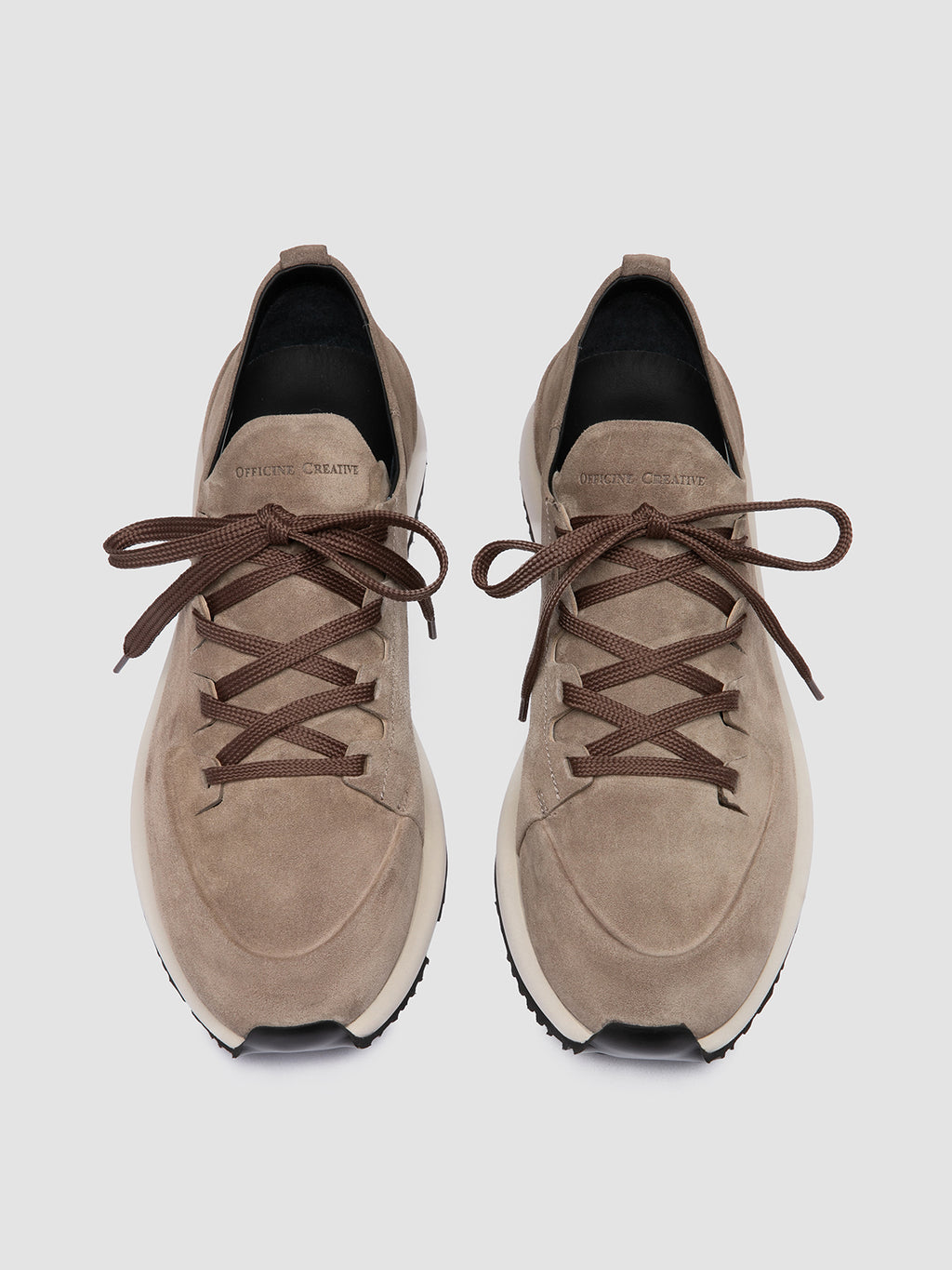 ENTIRE 001 - Grey Suede Sneakers - image 2,side view