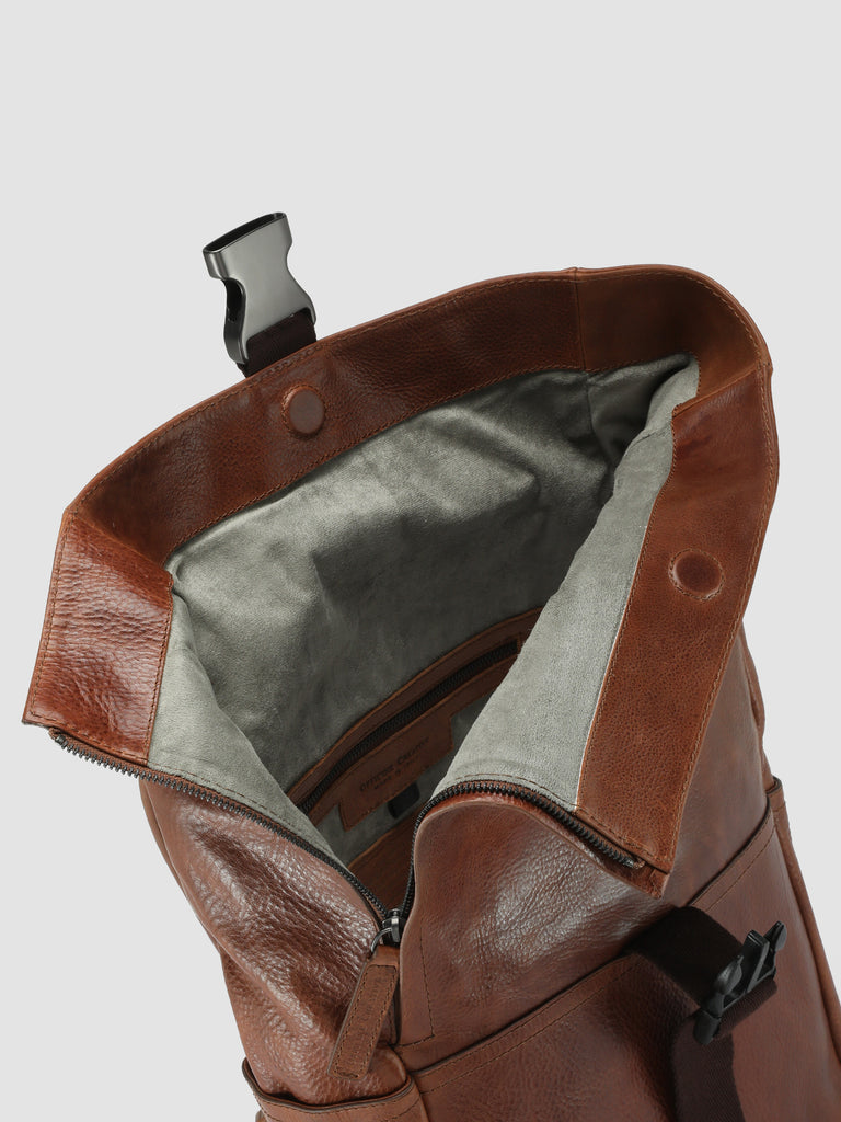 EQUIPAGE 001 - Brown Leather Backpack
