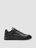 ERASER 001 - Grey Leather Low Top Sneakers - thumb image 1,side view