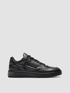 ERASER 001 - Graue Low-Top-Sneaker aus Leder
