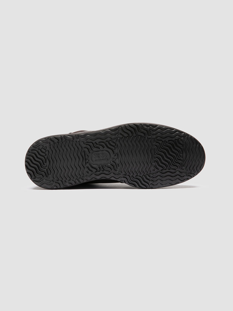 ERASER 001 - Graue Low-Top-Sneaker aus Leder