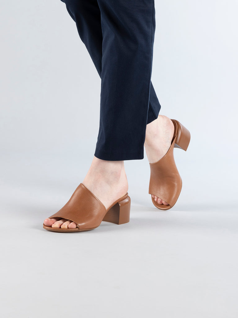 ETHEL 007 - Brown Leather Sandals Women Officine Creative - 6