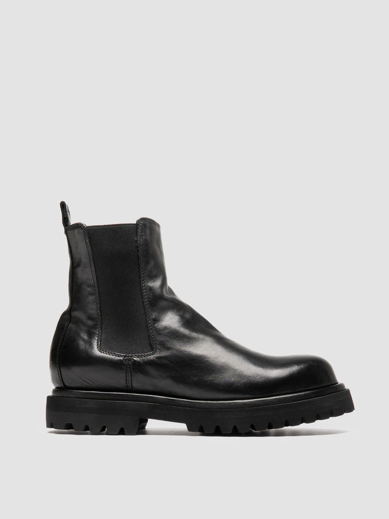 EVENTUAL DD 103 - Black Leather Chelsea Boots