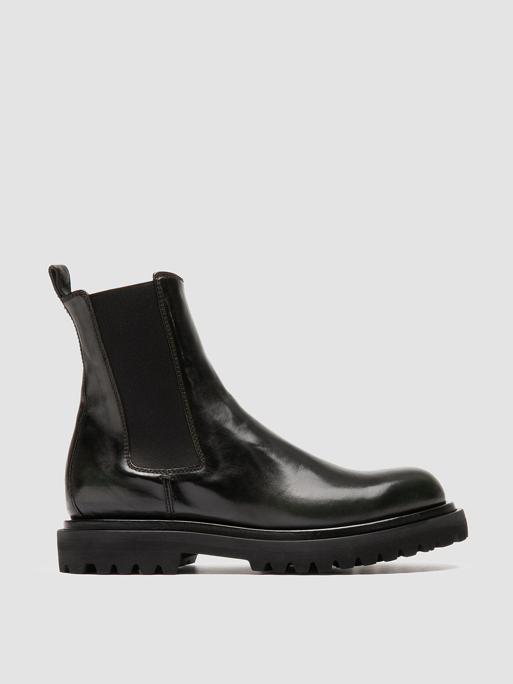 EVENTUAL DD 103 - Green Leather Chelsea Boots Men Officine Creative - 1