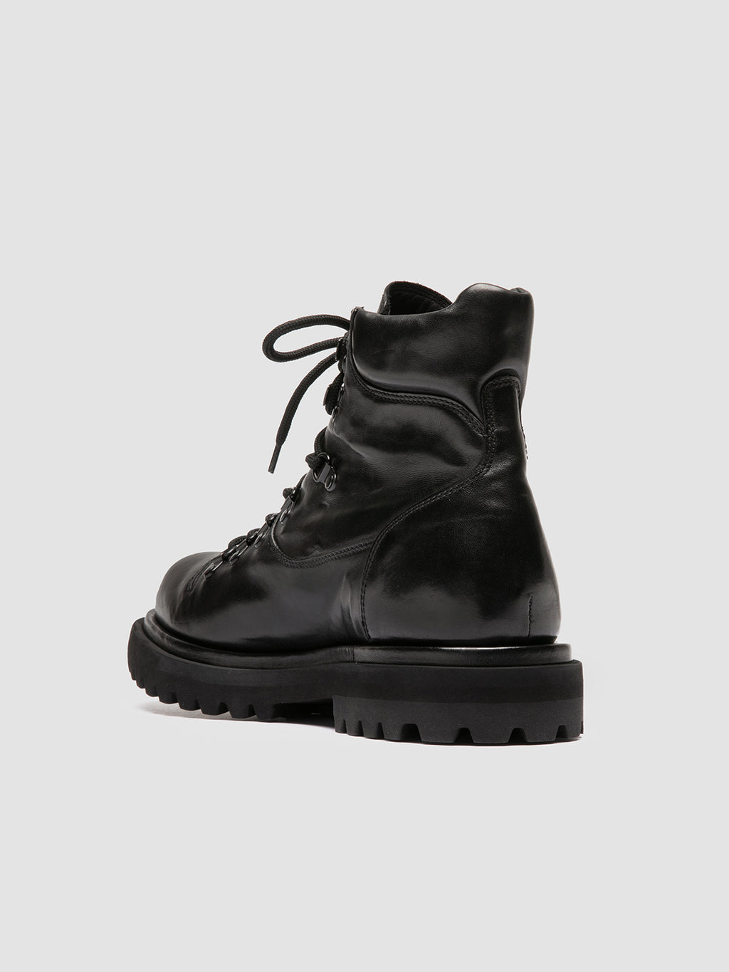 EVENTUAL DD 106 - Black Leather Lace-up Boots Men Officine Creative - 4