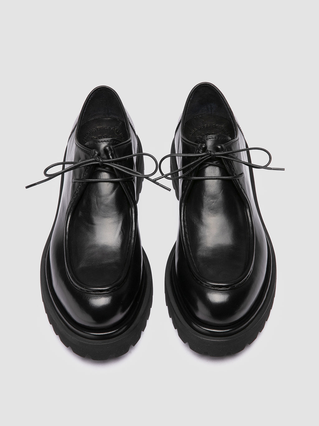 EVENTUAL DD 109 - Black Leather Derby Shoes Officine Creative - 2