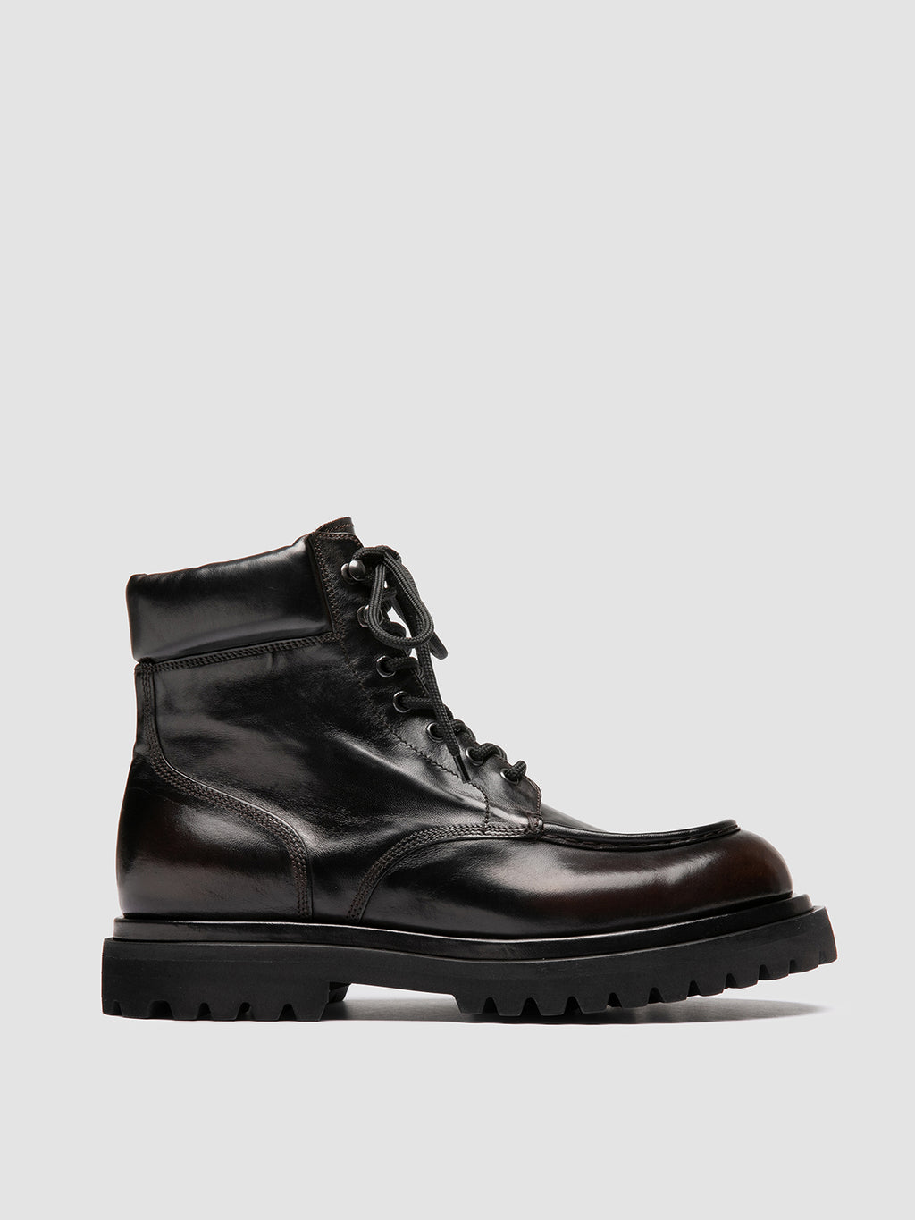 EVENTUAL DD 110 - Brown Leather Lace-Up Boots Officine Creative - 1