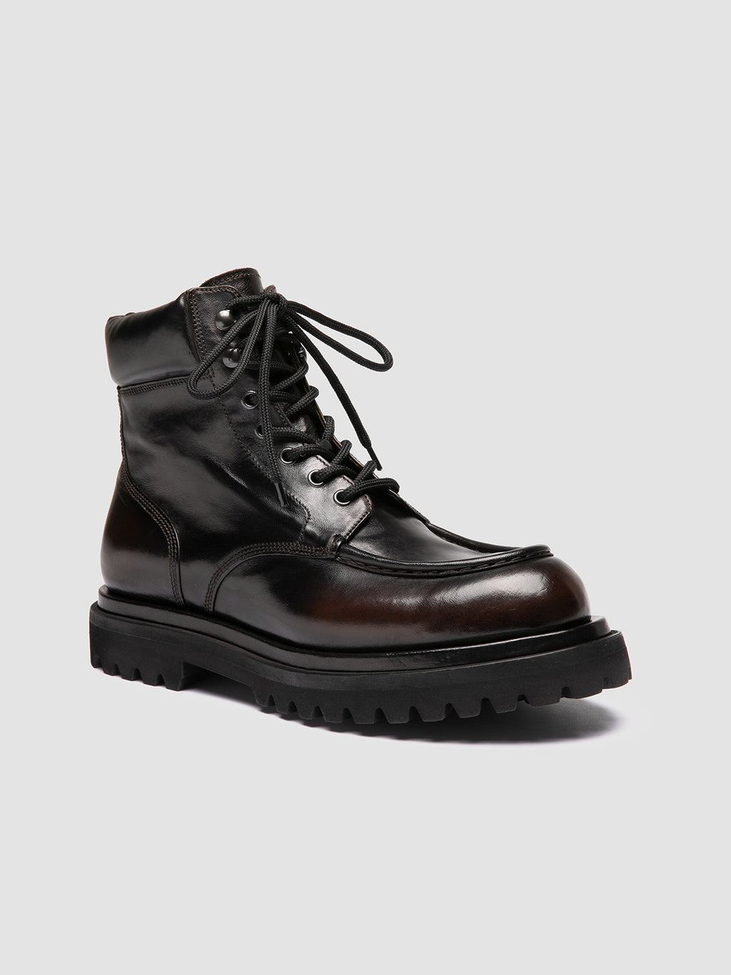 EVENTUAL DD 110 - Brown Leather Lace-Up Boots Officine Creative - 3