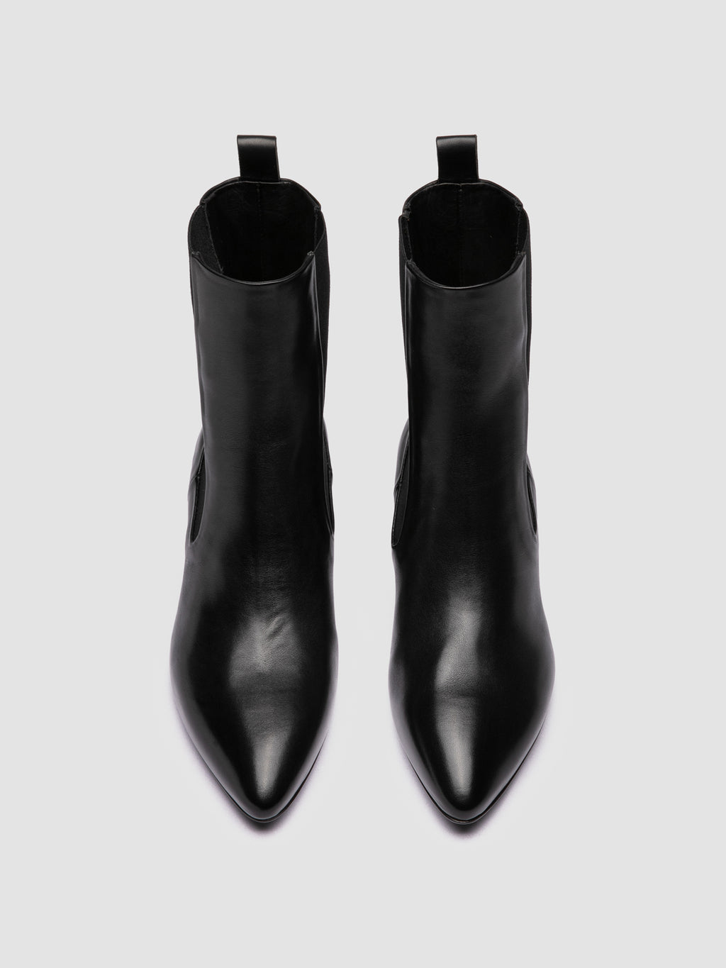 FEBE 003 - Black Leather Chelsea Boots - image 2,side view