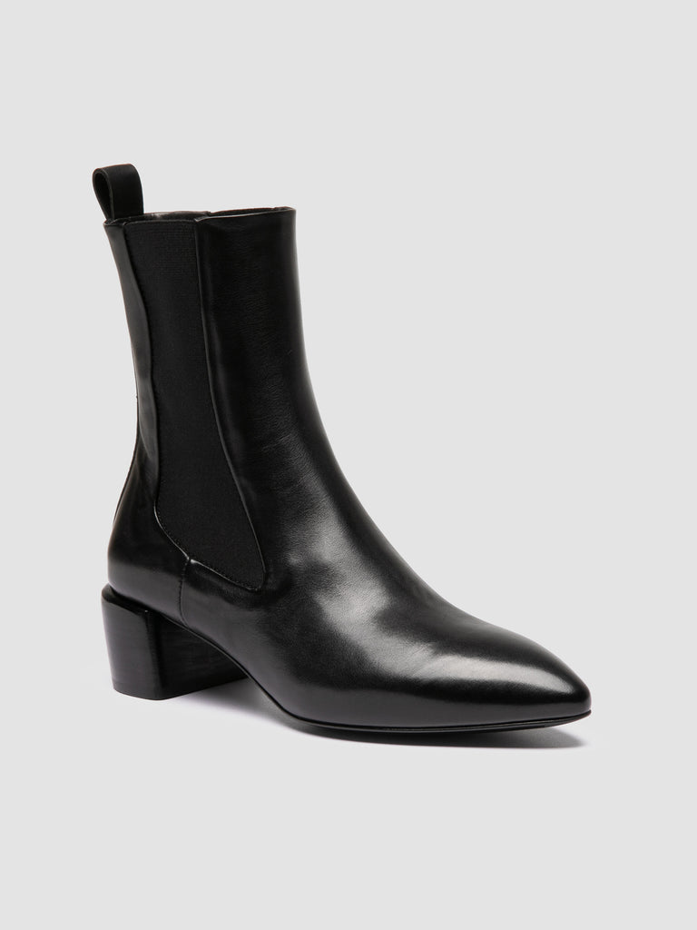 FEBE 003 - Black Leather Chelsea Boots