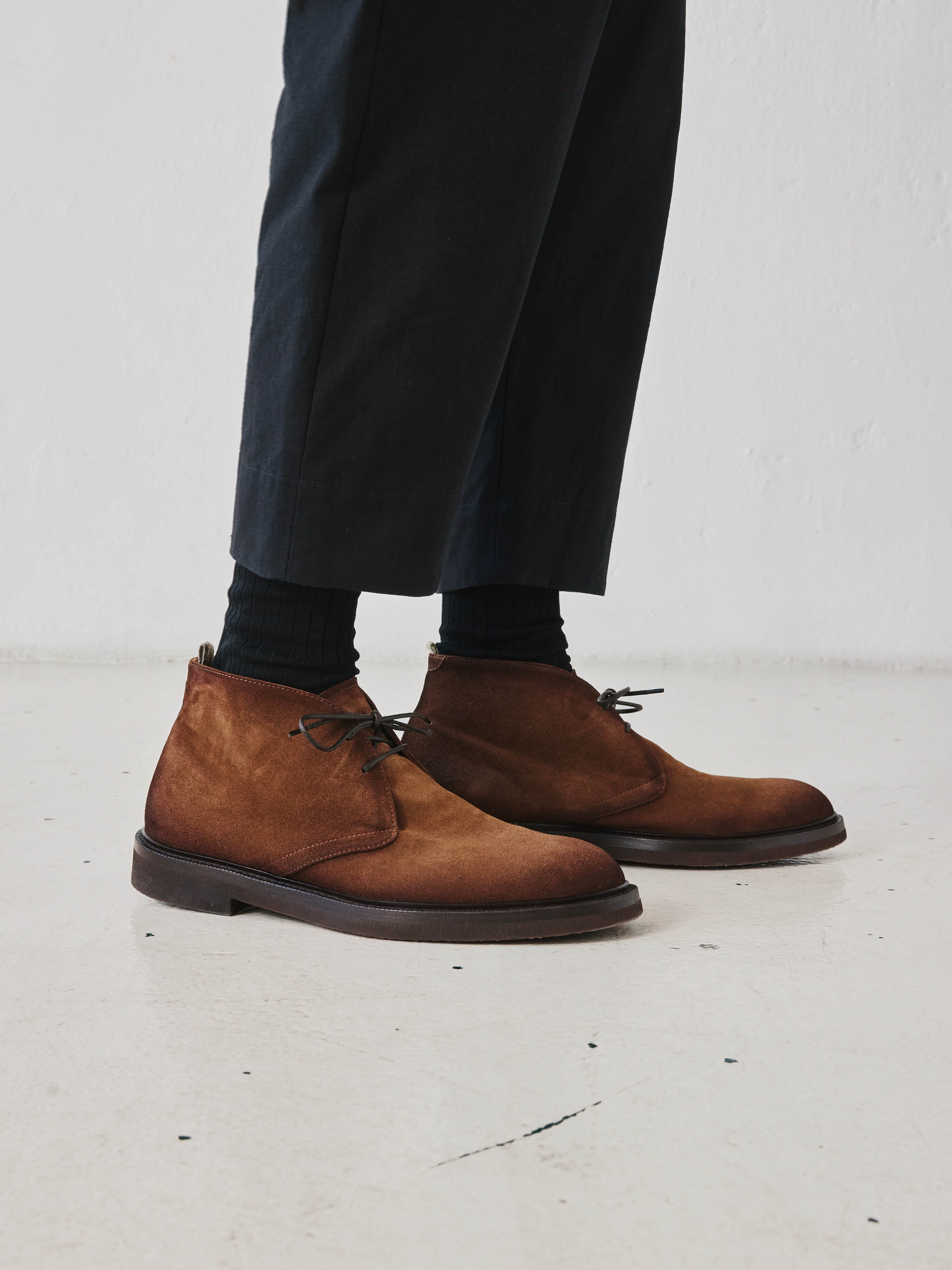 Men's Brown Suede Chukka Boots: DUDE FLEXI 004 Officine Creative Men's Brown Suede Chukka Boots: DUDE FLEXI 004 Officine Creative