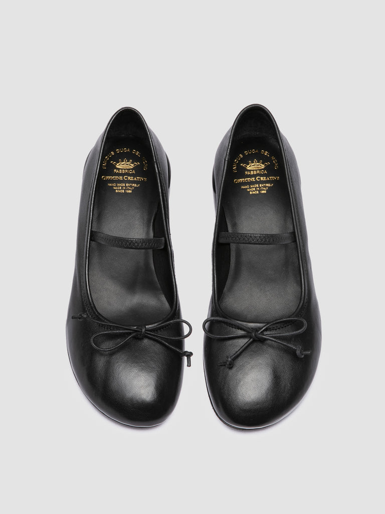 FLORE 009 - Black Leather Mary Jane Shoes
