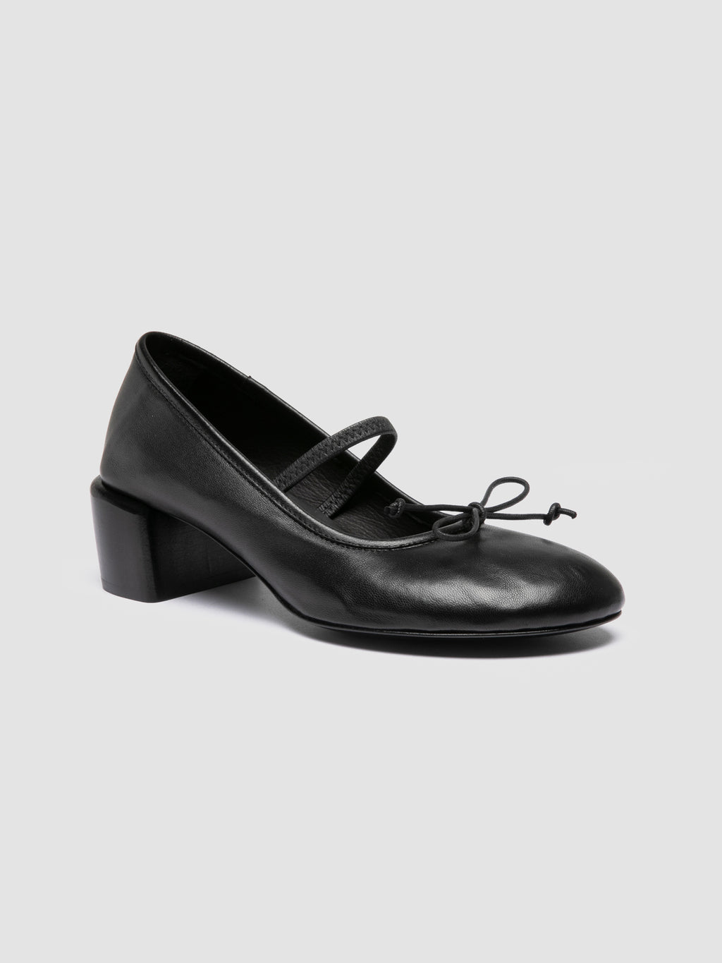FLORE 009 - Black Leather Mary Jane Shoes Officine Creative - 3