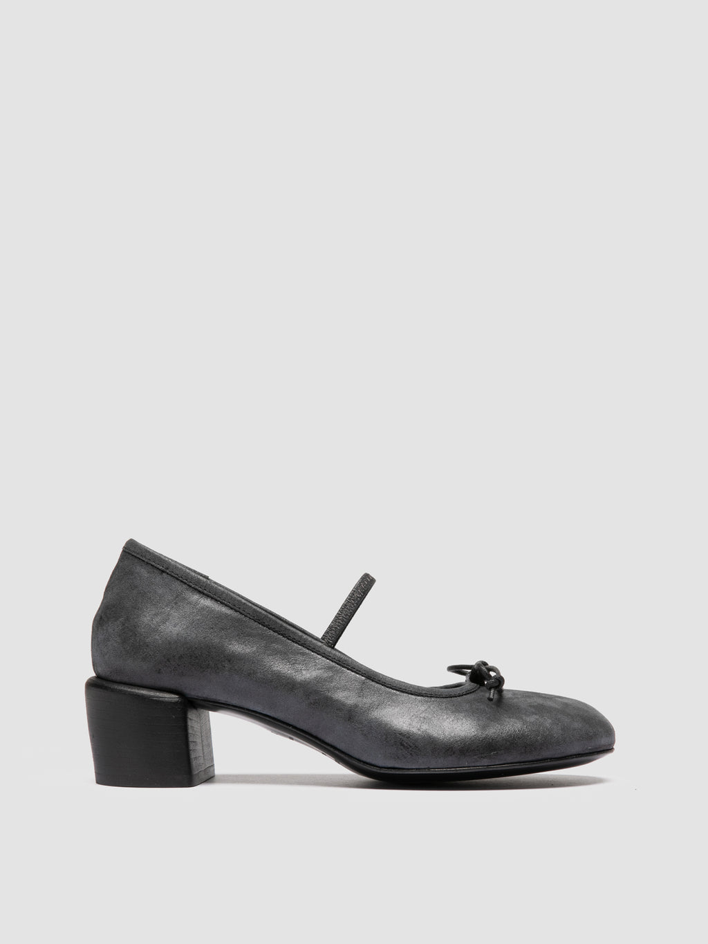 FLORE 009 - Black Leather Mary Jane Shoes Officine Creative - 1