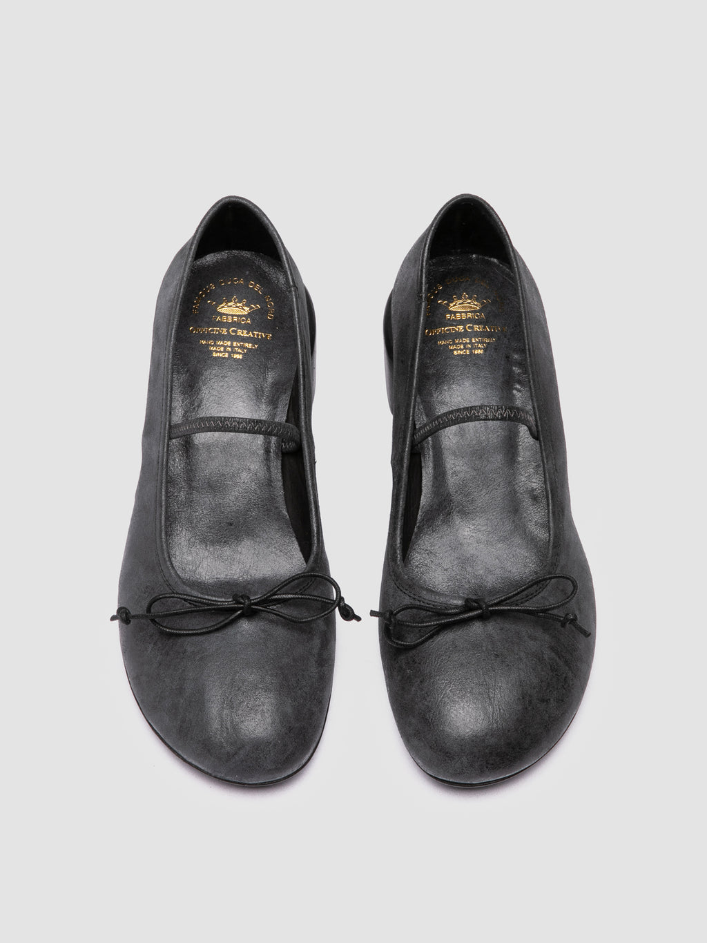 FLORE 009 - Black Leather Mary Jane Shoes Officine Creative - 2