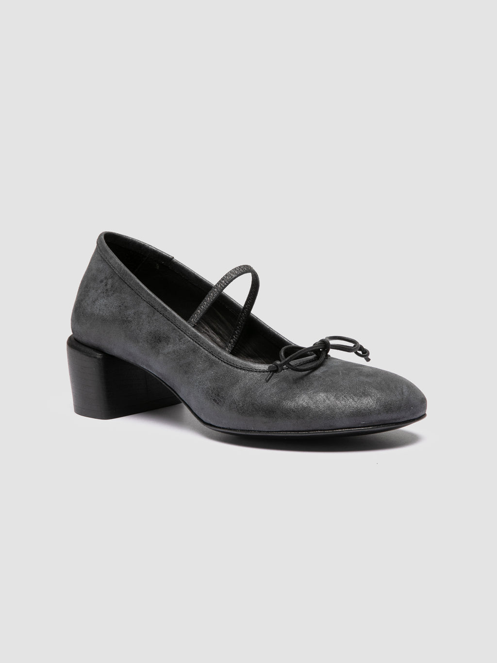 FLORE 009 - Black Leather Mary Jane Shoes Officine Creative - 3