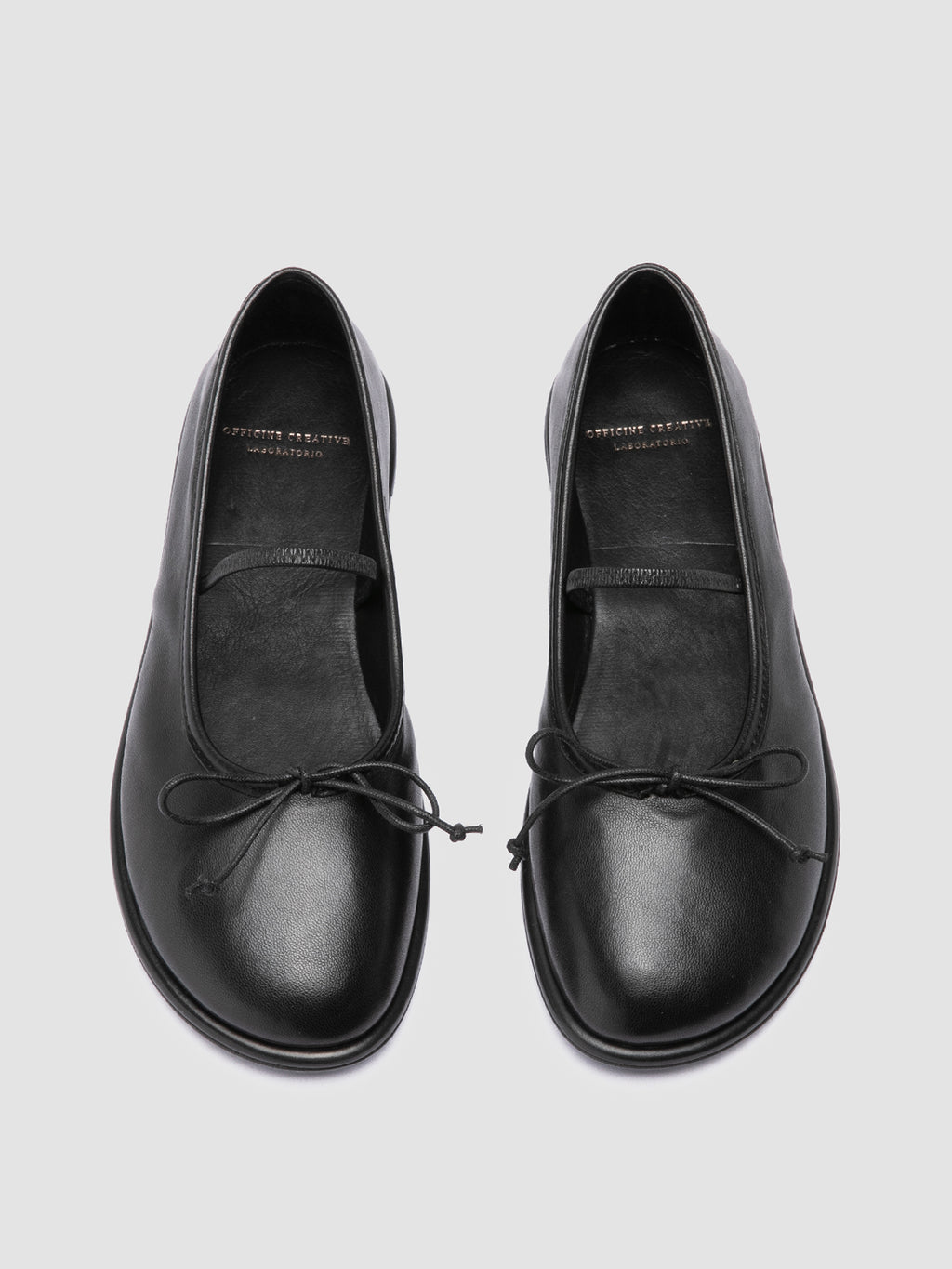 FONTAYNE 001 - Black Leather Ballerina Shoes Women Officine Creative - 2