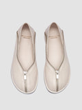 FONTAYNE 006 - White Leather Ballerina Shoes