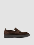 FRAME 001 - Brown Suede Penny Loafers Officine Creative - 1