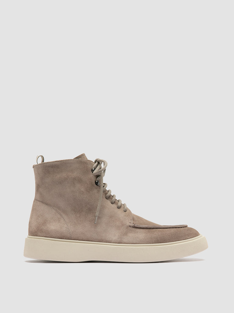FRAME 004 - Taupe Suede Lace-up Boots