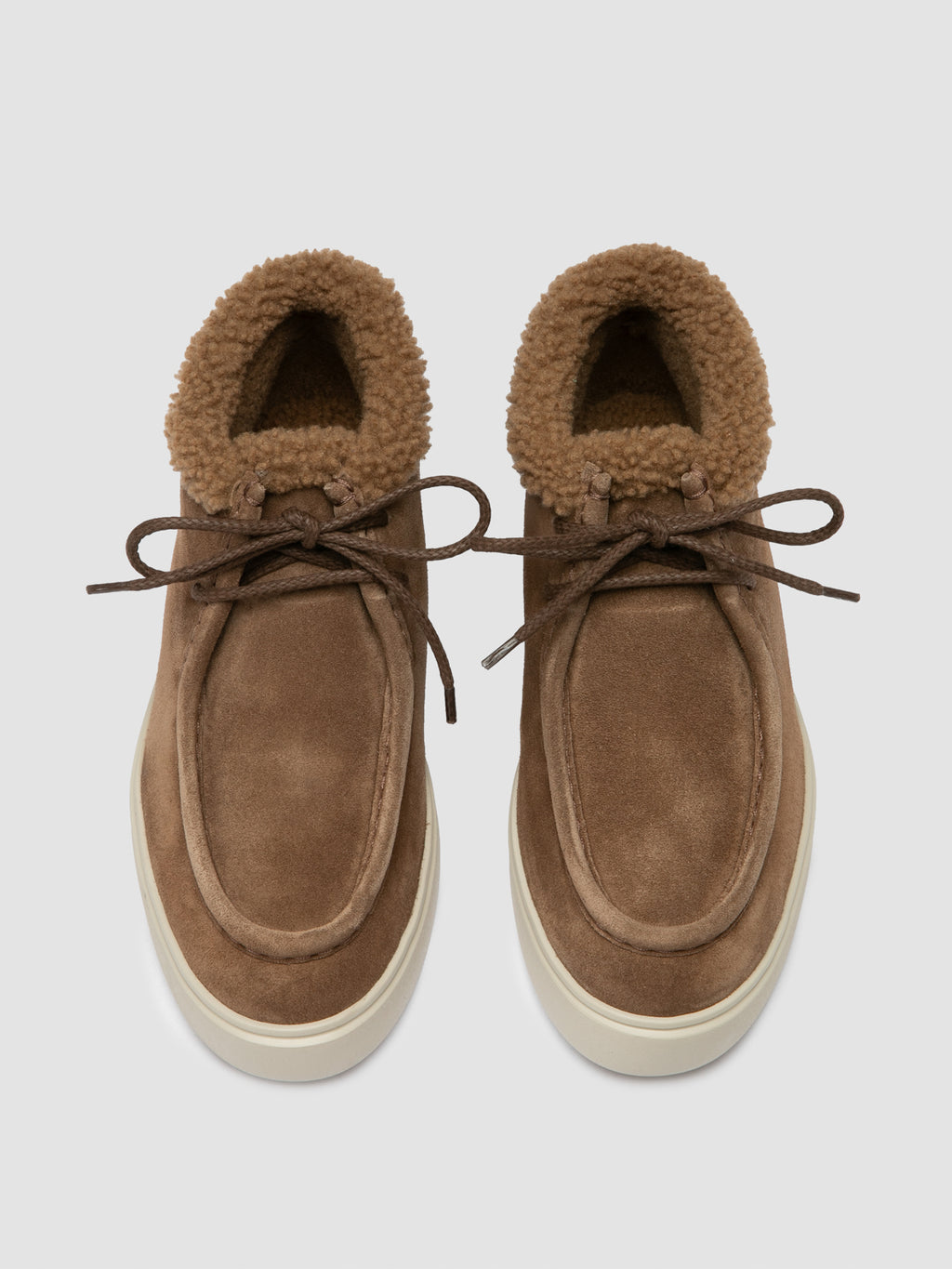 FRAME 110 - Beige Suede Chukka Boots - image 2,side view