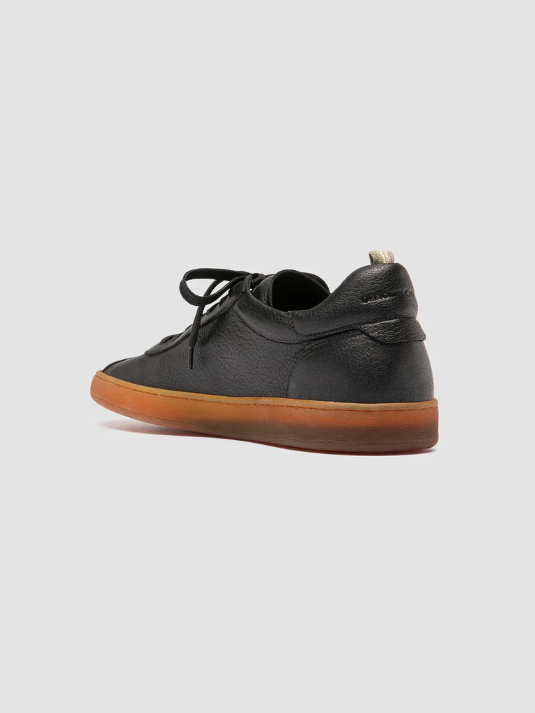 GINNASIO 001 - Black Leather Sneakers