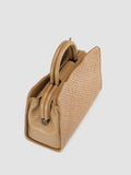 HELEN 025 - braune Handtasche aus gewebtem Leder