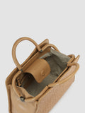 HELEN 025 - braune Handtasche aus gewebtem Leder