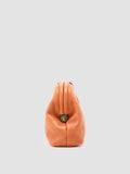 HELEN 02 - orangefarbene Leder-Clutch-Tasche