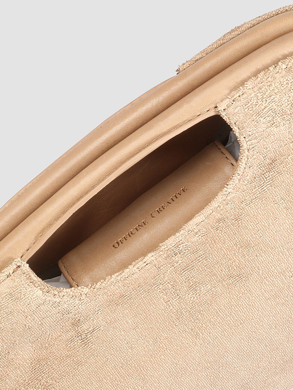 HELEN 02 - Taupe Leather Clutch Bag