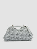 HELEN 08 - Grey Leather Clutch Bag