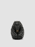 HELEN 08 - Black Leather Clutch Bag