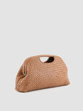 HELEN 08 - braune Leder-Clutch-Tasche