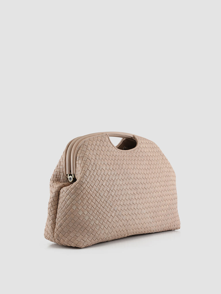 HELEN 09 – Clutch-Tasche aus roséfarbenem Leder