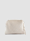 HELEN 11 Mignon - White Leather Clutch Bag