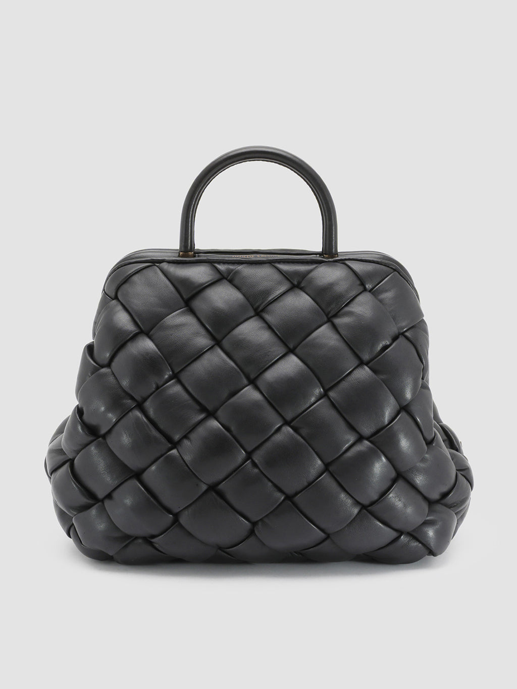 HELEN 14 Massive - Black Leather Handle Bag