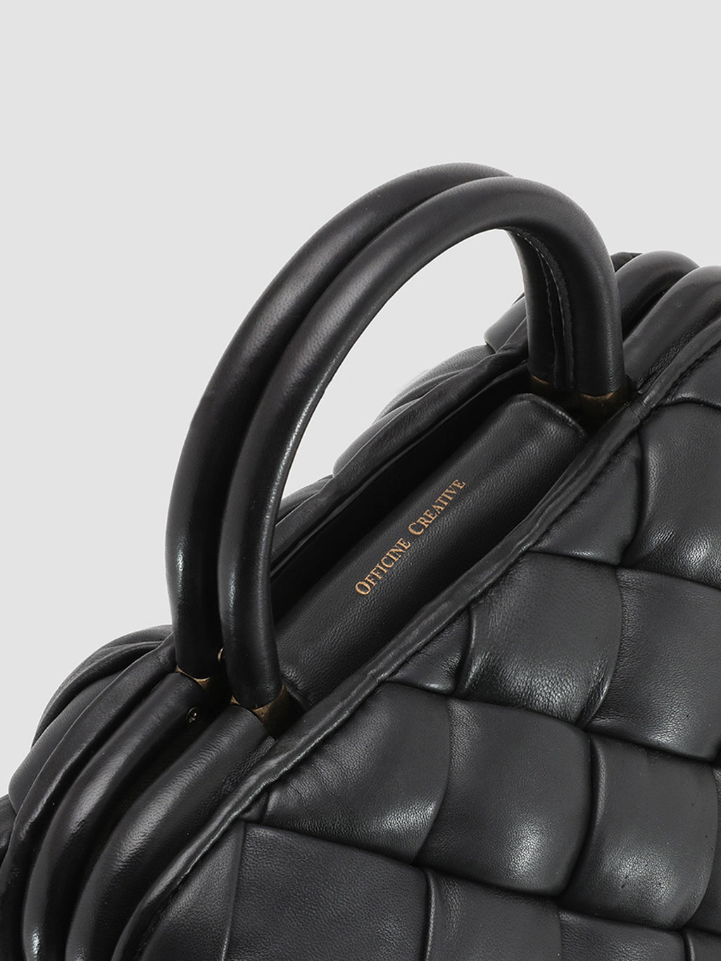 HELEN 14 Massive - Black Leather Handle Bag