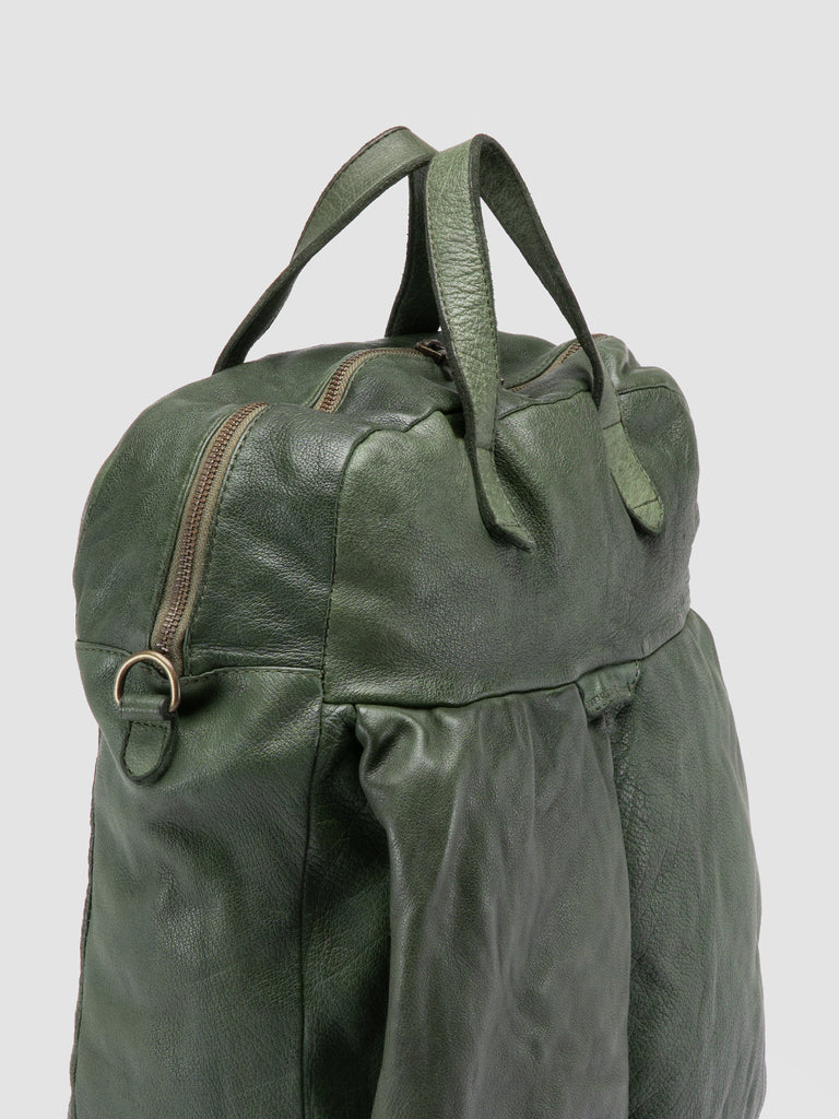 HELMET 041 - Green Leather Hand Bag