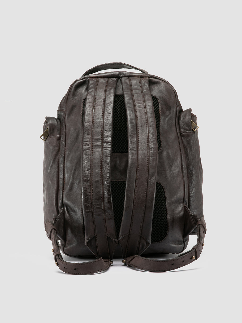 HELMET 042 - Brown Leather Backpack