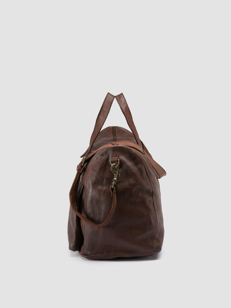 HELMET 043 - Brown Leather Weekend Bag