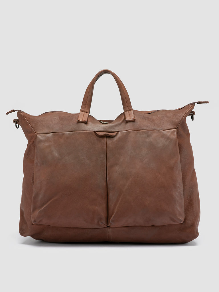 HELMET 044 - Brown Leather Weekender