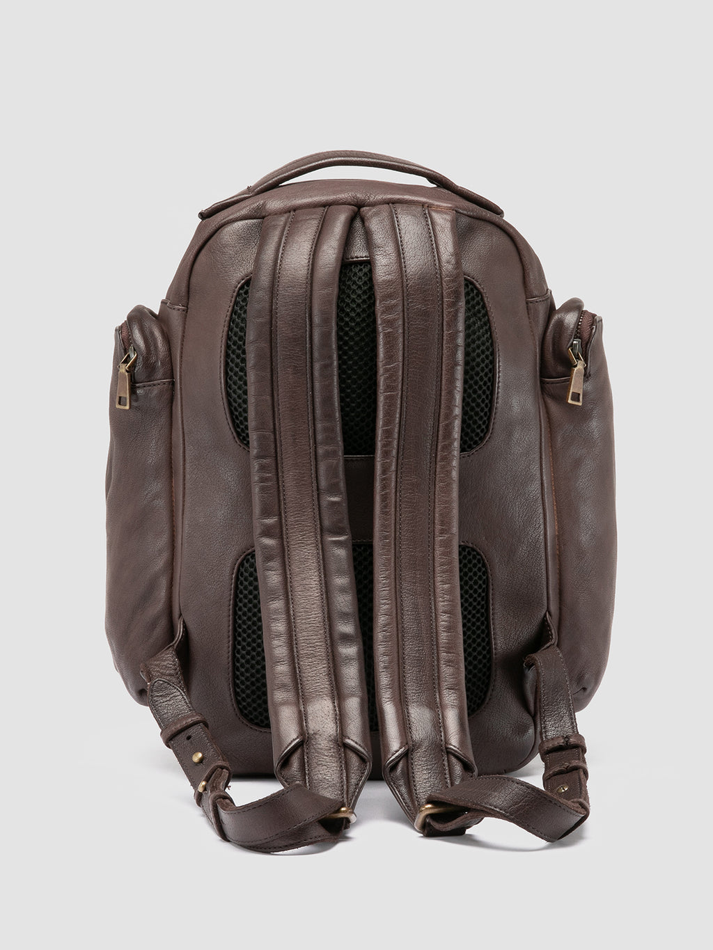 HELMET 047 - Brown Leather Backpack