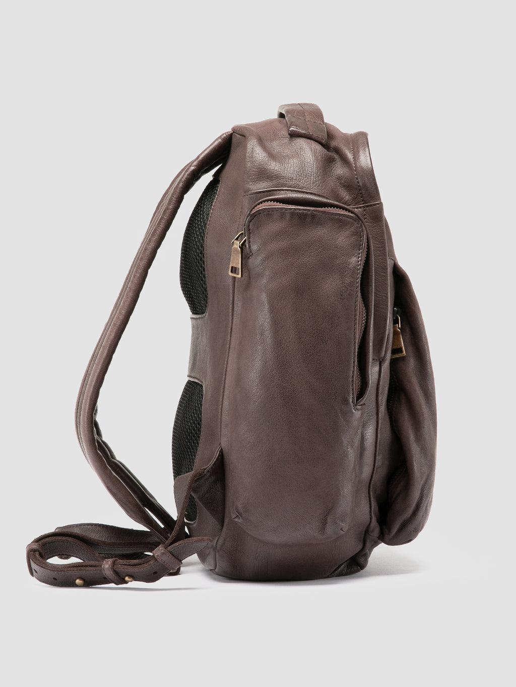 HELMET 047 - Brown Leather Backpack