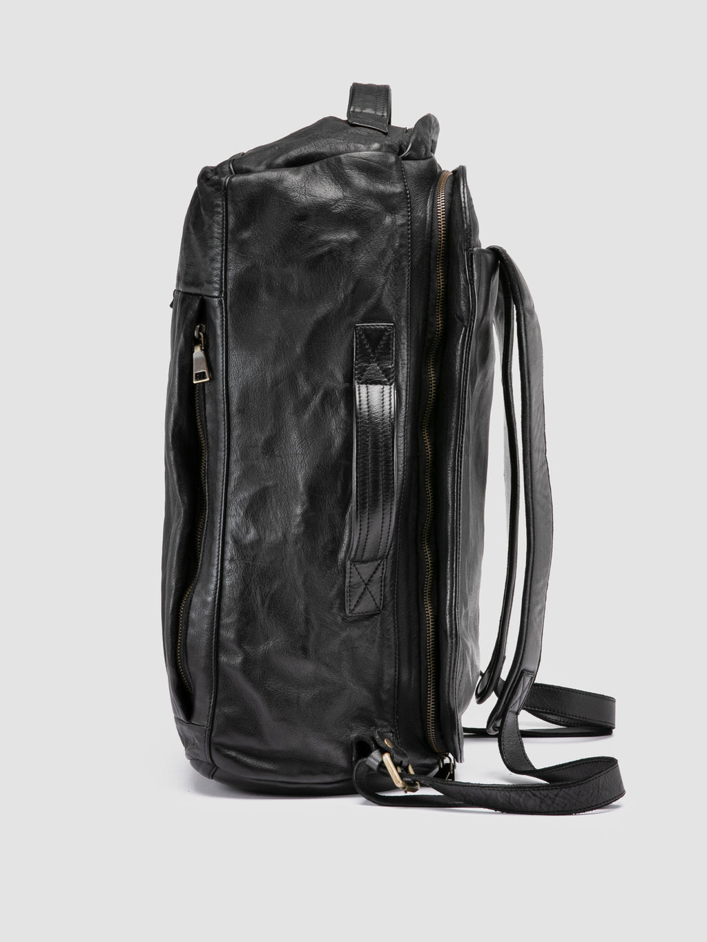 HELMET 052 - Black Leather Backpack Officine Creative - 5