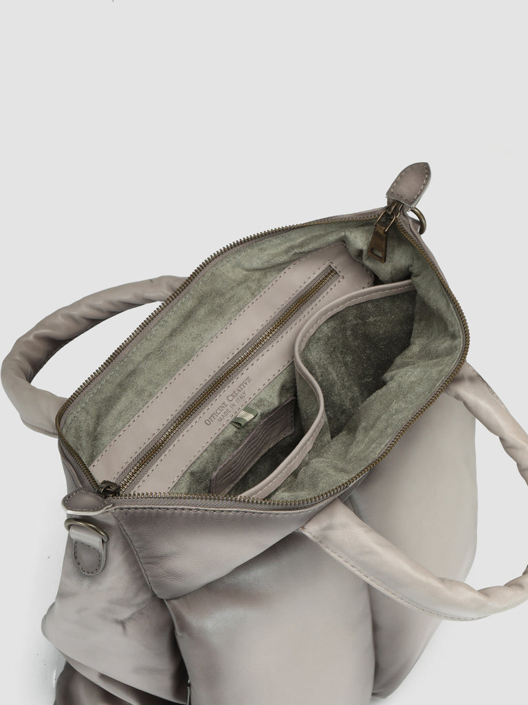HELMET 32 - Grey Leather Tote Bag