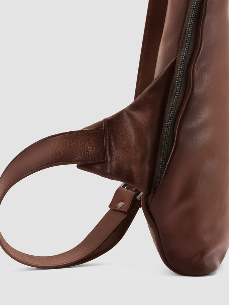 HELMET 35 - Brown Leather Backpack
