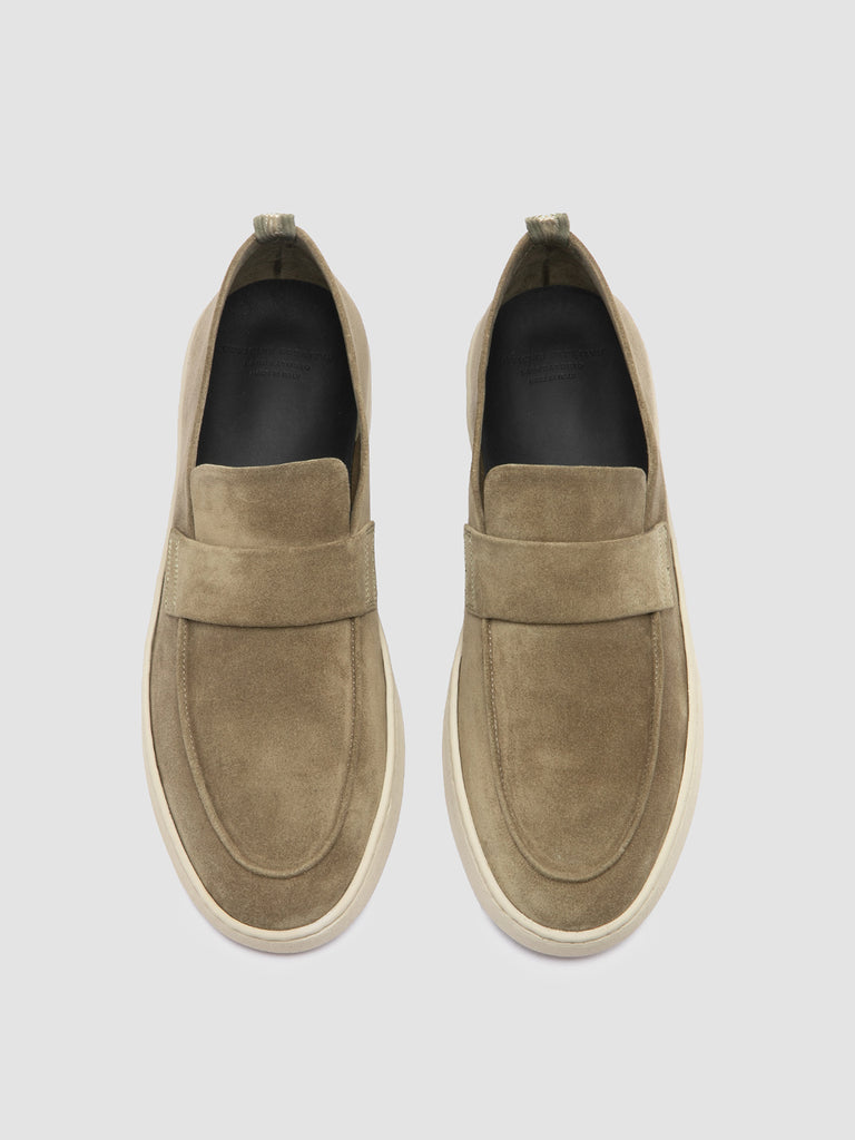 HERBIE 001 - Taupe Suede Penny Loafers
