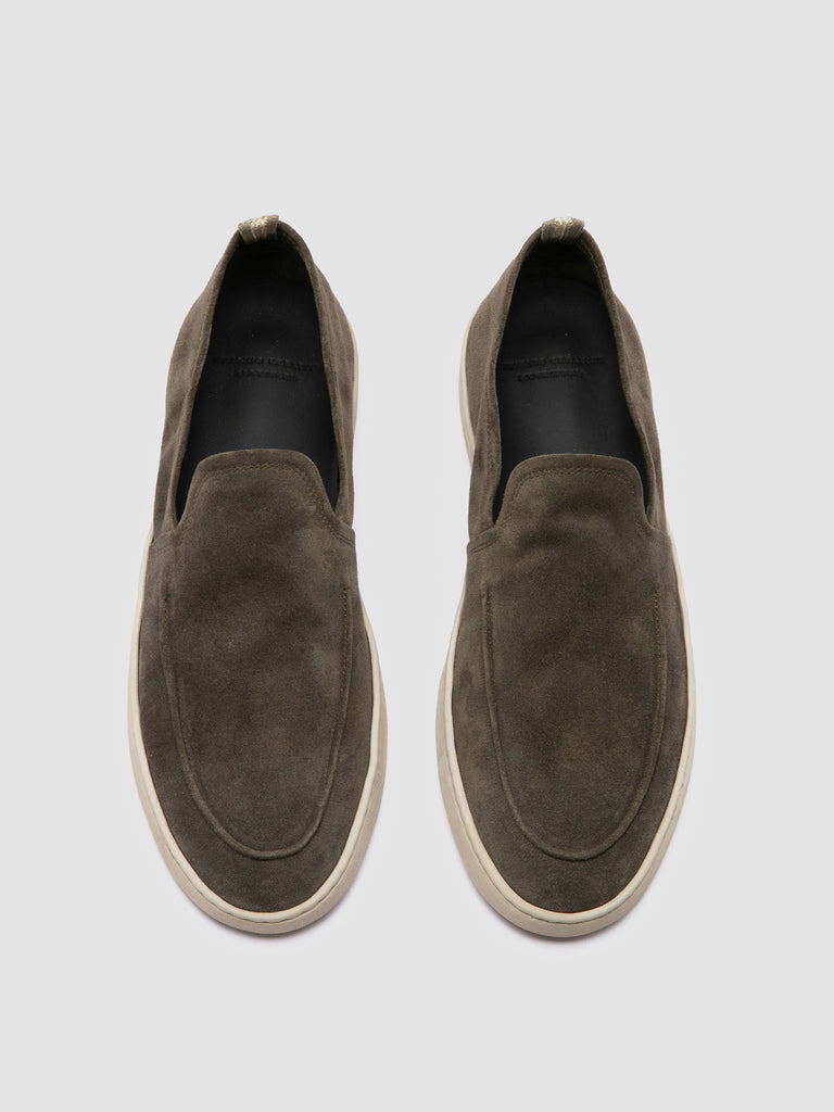 Officine Creative Roped suede loafers - Green