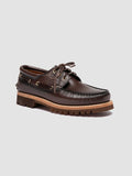 HERITAGE FLEXI 001 - Brown Leather Boat Shoes Officine Creative - 3